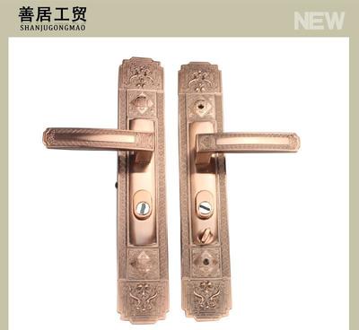 【善居锁业SJ-4006经典锌合金门锁别墅大门锁 青古铜豪华欧】价格_厂家_图片